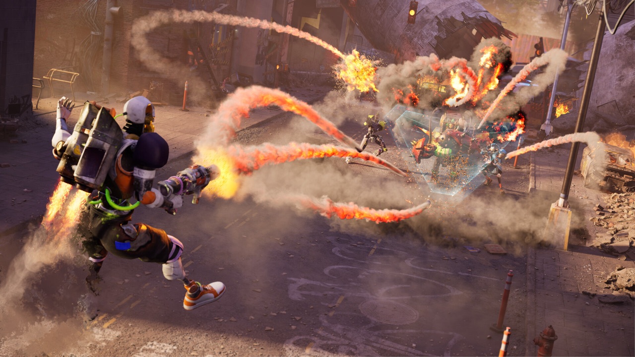 BADMAD ROBOTS — multiplayer action on a destroyed city street